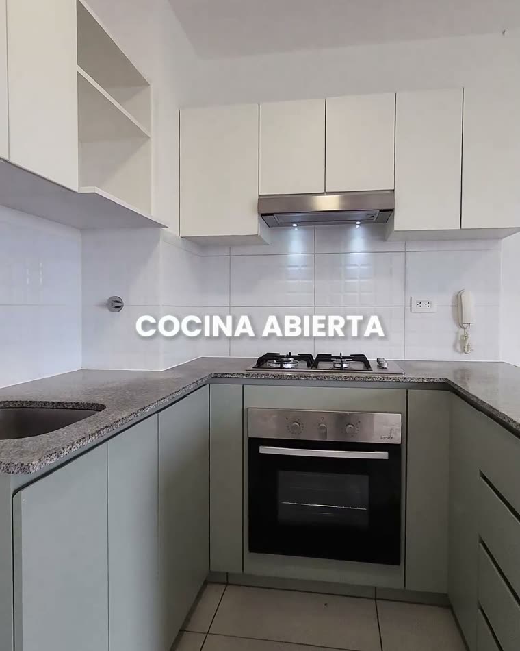 Cocina abierta equipada